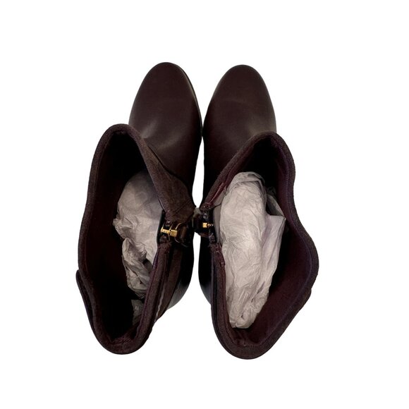 Franco Sarto Jessica Leather Boots Size 8.5W  EU 39 Castagno Brown NWOT - Picture 9 of 11